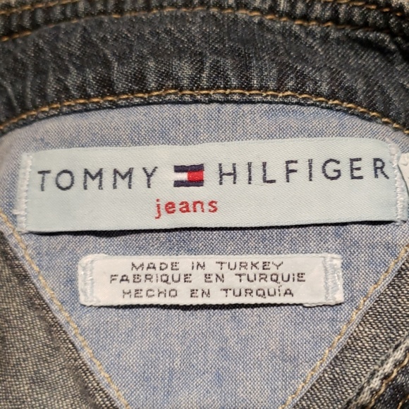 Tommy Hilfiger Womens Snap Front Denim Dress - Picture 4 of 5